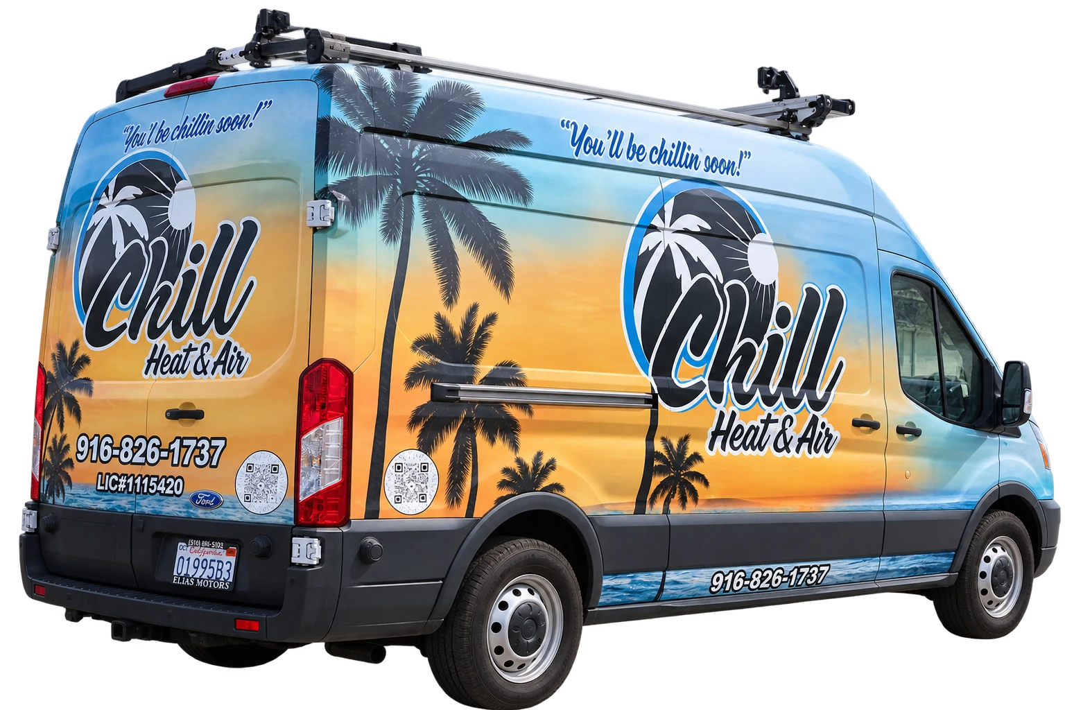 Chill Heating & Air service van