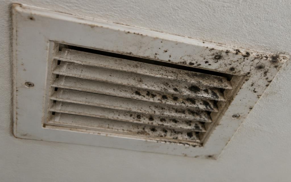 A musty smell when the system first starts