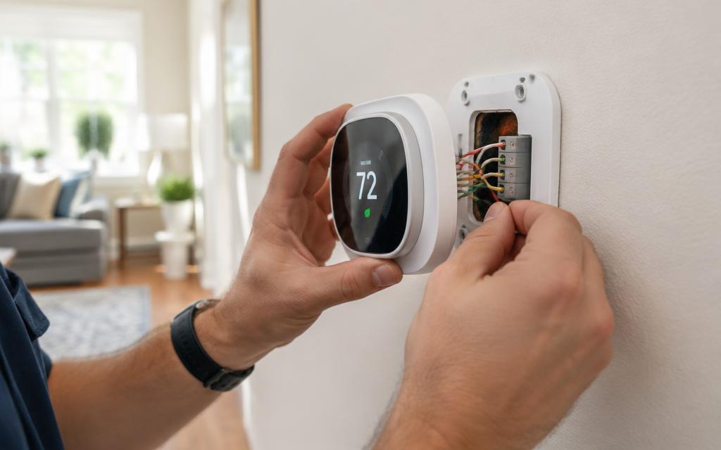 Thermostat installation